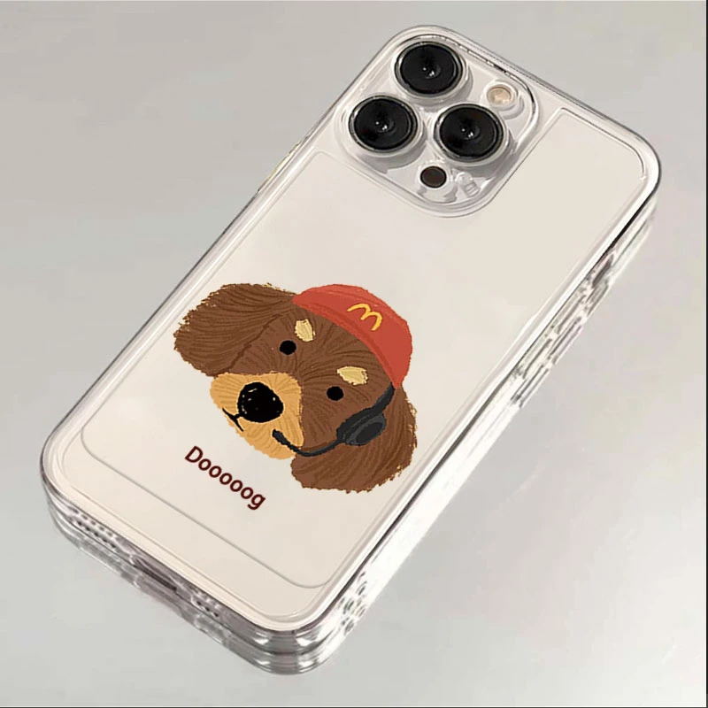 M记小狗适用iphone16/15promax手机壳苹果13/12透明14卡通11XR