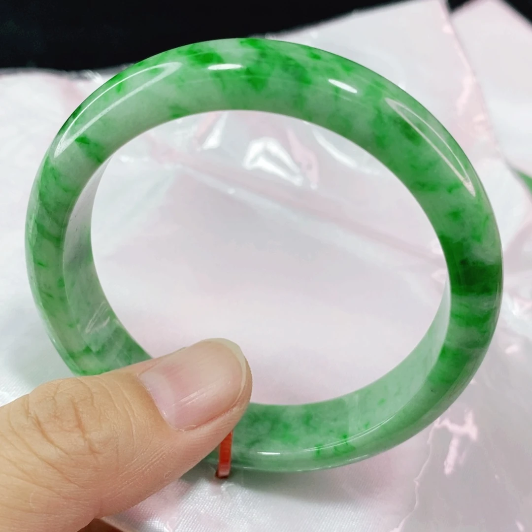未镶嵌手镯翡翠56圈口高质量