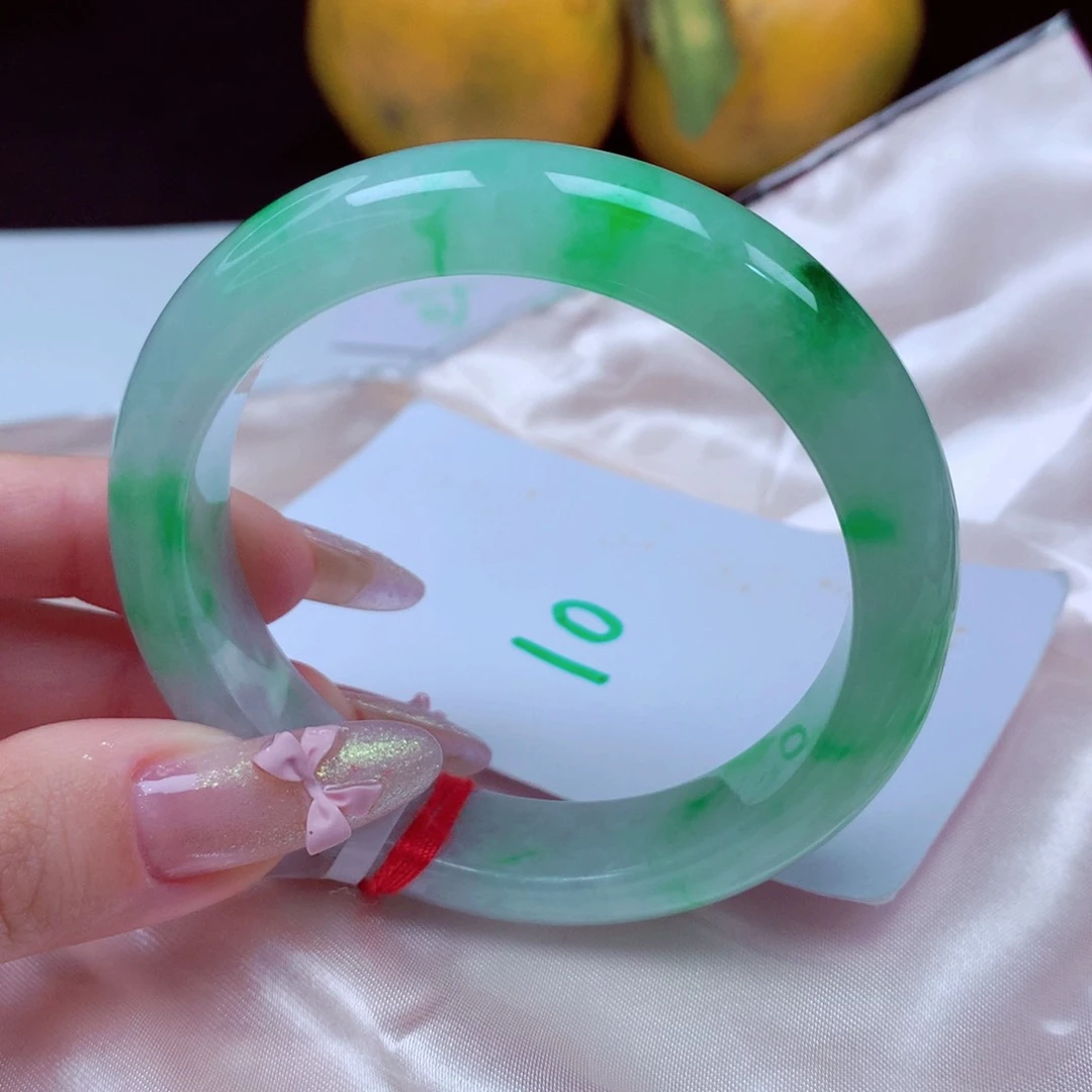 未镶嵌手镯翡翠天然缅甸翡翠A货手镯 10号