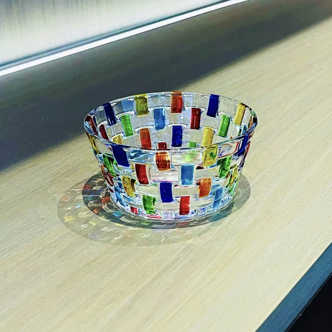 【单支装】彩绘编织碗暖色高颜值米饭碗汤碗