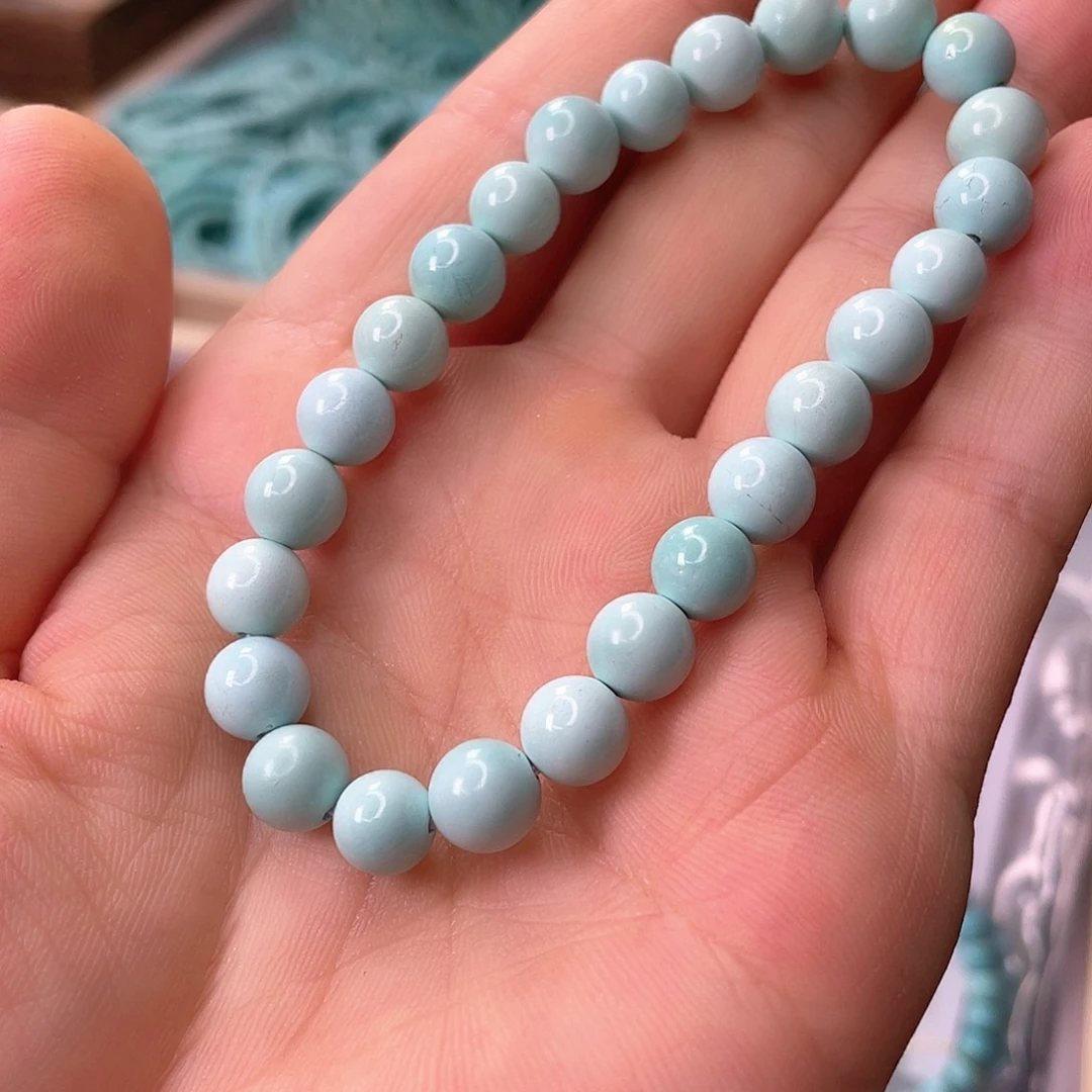 萱***韵绿松石未镶嵌颈饰