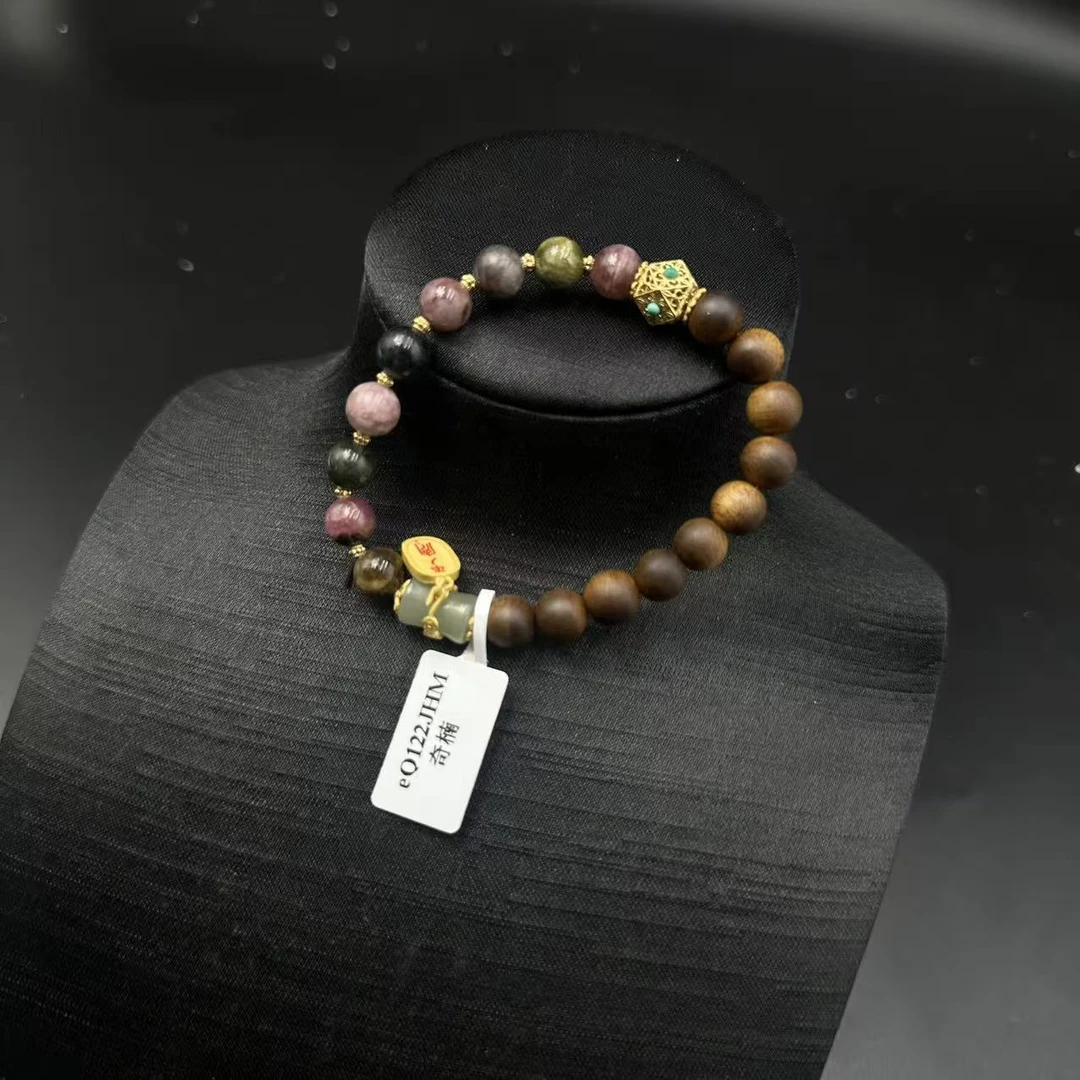 芽庄黄棋楠沉香珠串3852   14.1克（8.2mm）