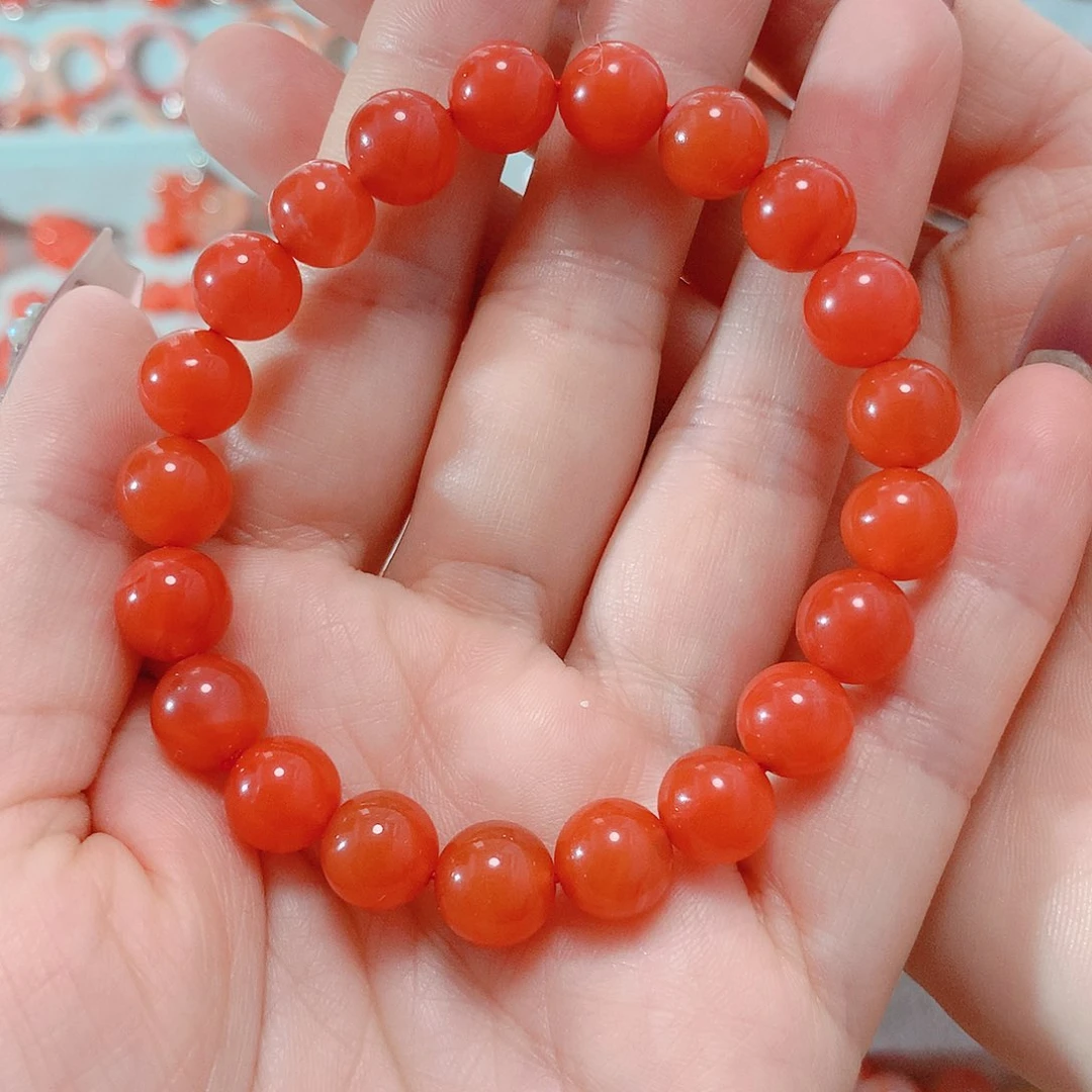 南红玛瑙手串未镶嵌