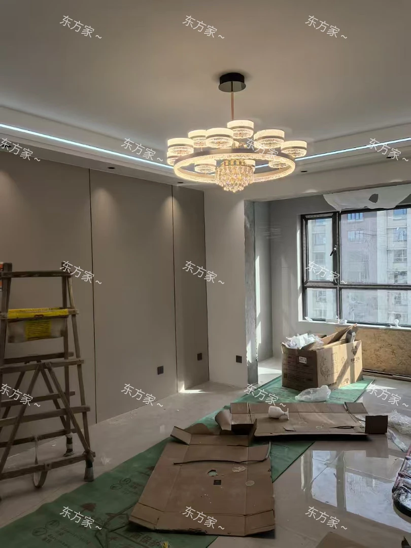 「东方美学灯具店」极简客厅吊灯