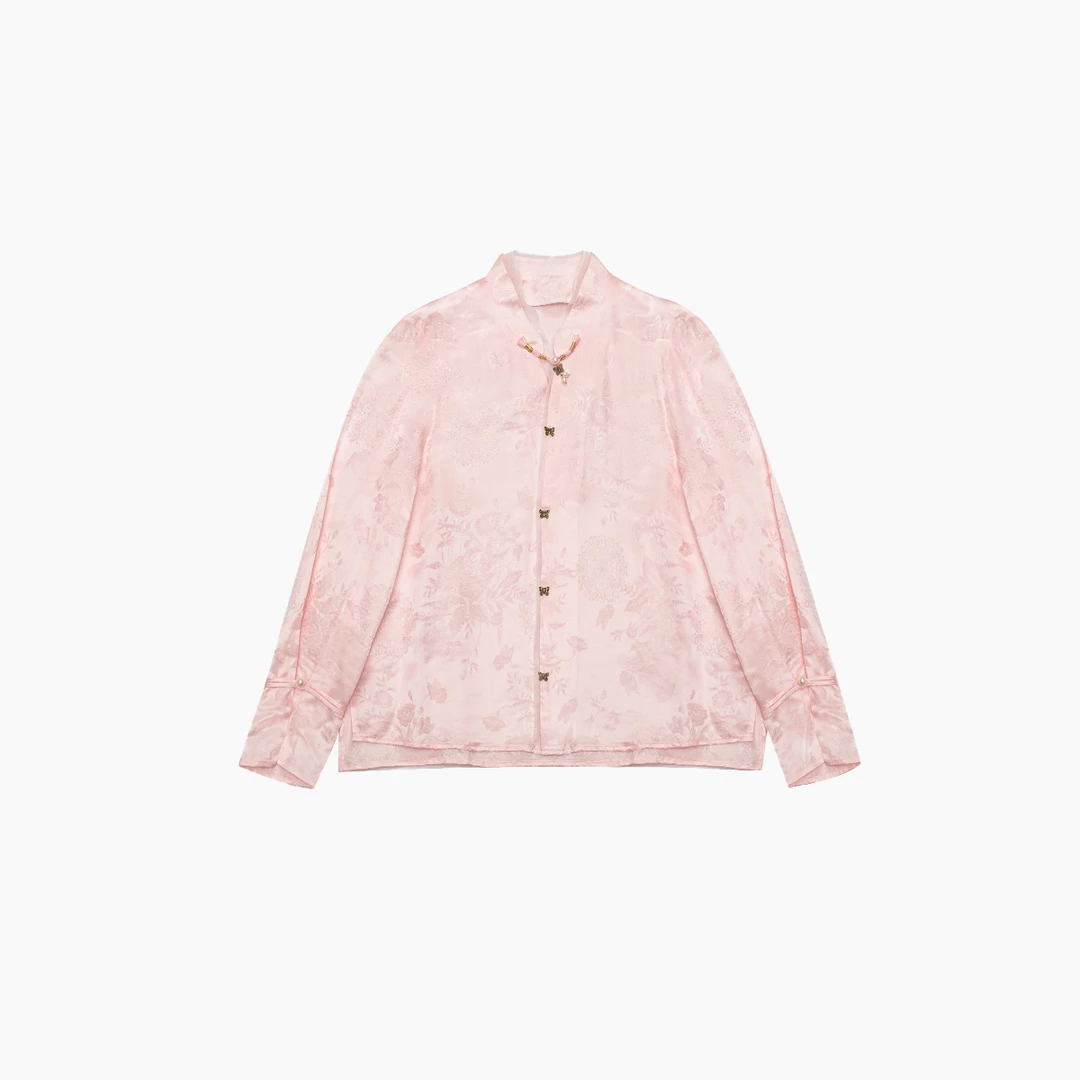 【江南】春季新款新中式桑蚕丝衬衫FJ1002