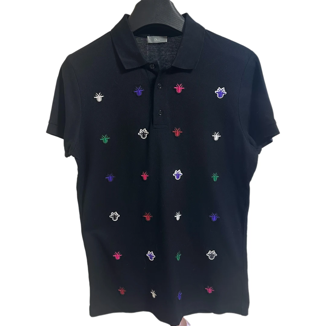 未使用 DIOR/迪奥 0633Dior高工价小蜜蜂满印polo m码 全新