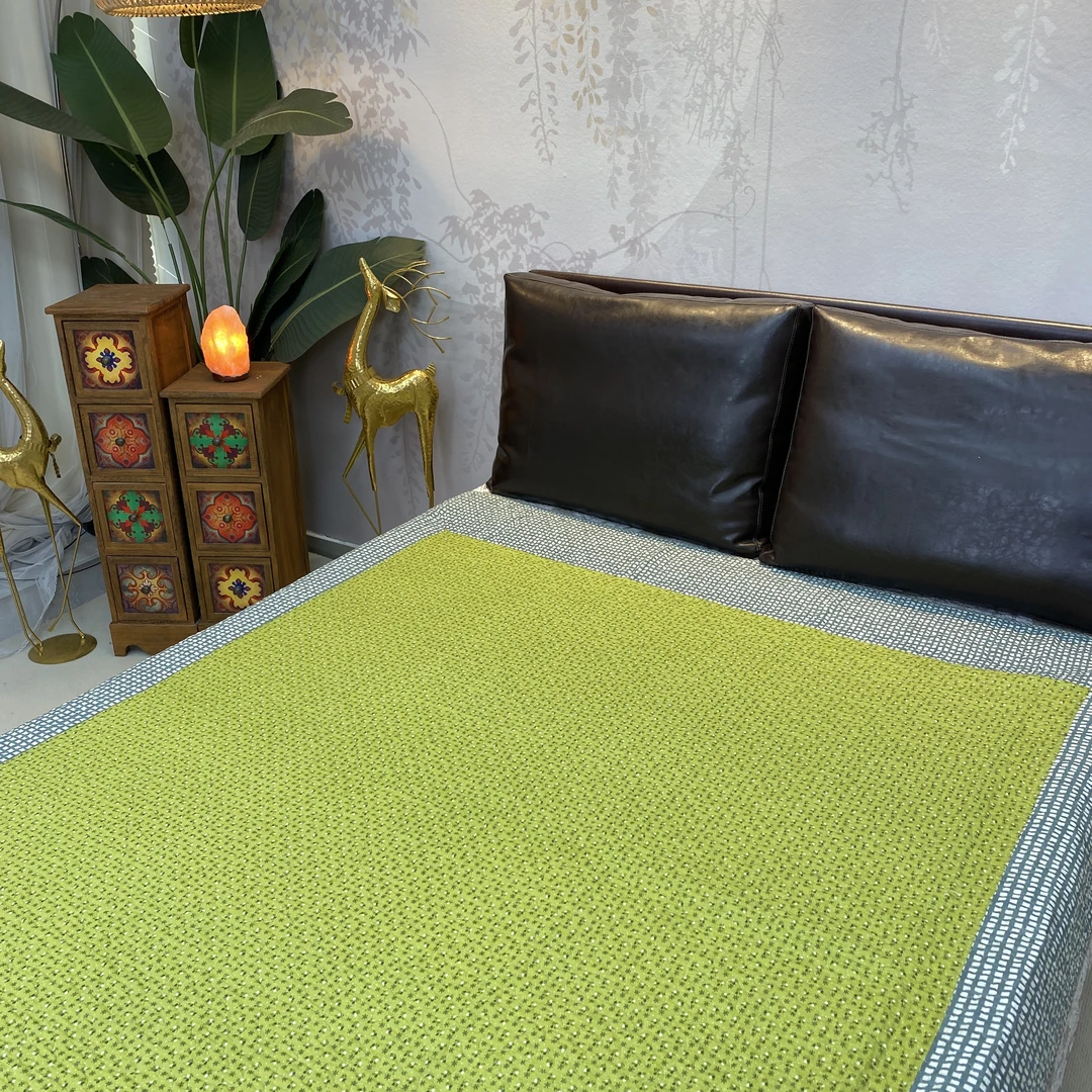 【赫彩家出口原单】180*200韩式棉绗缝床盖被子双面多功能夹棉