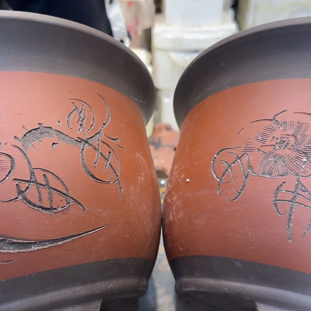 紫砂花盆紫砂紫砂口径23