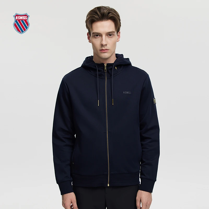 KSWISS盖世威上衣男 冬季 连帽保暖时尚经典百搭纯色外套 108648