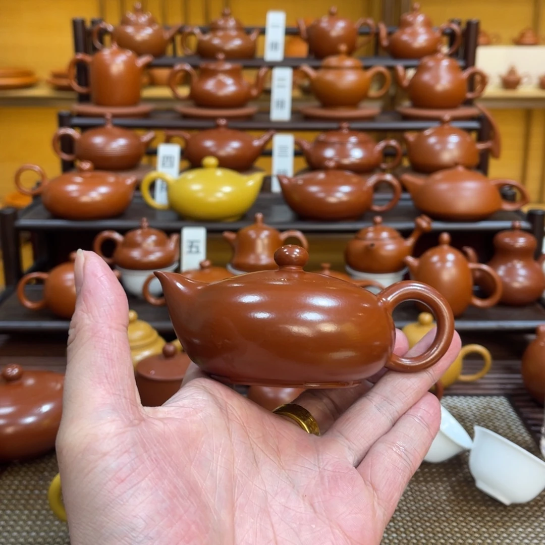 茶壶紫砂潮州手拉壶 红