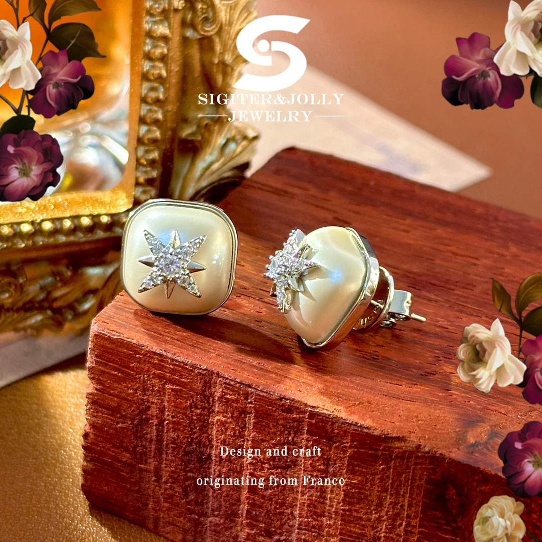 【星烁光芒】法☆Sigiter&Jolly时尚耳饰D-8242