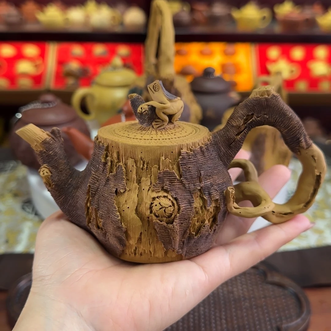 茶壶段泥枯木松鼠