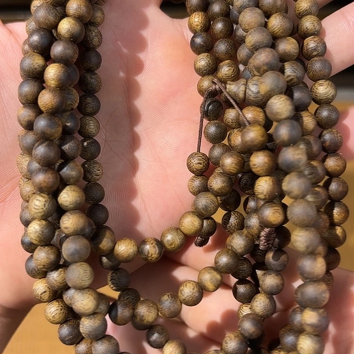 手串沉香07多圈海南红油老白棋多样性发一条