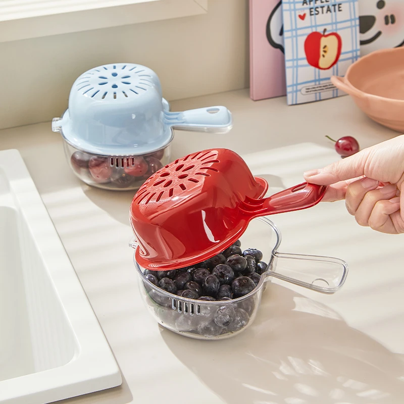 诺室多巴胺沥水篮洗水果神器双层食品级加厚多功能壁挂果盘果篮