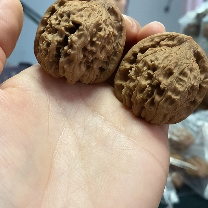 把件文玩核桃40红狮子小众油