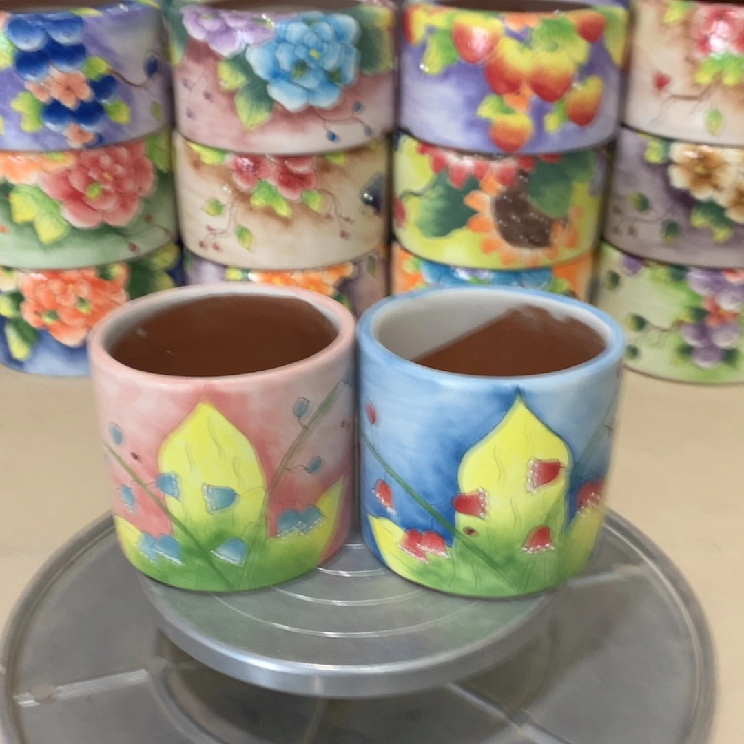 福利花盆，手绘花盆