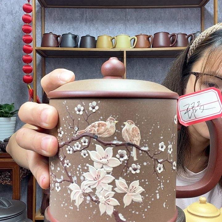 茶杯紫砂原矿底槽青粉浆