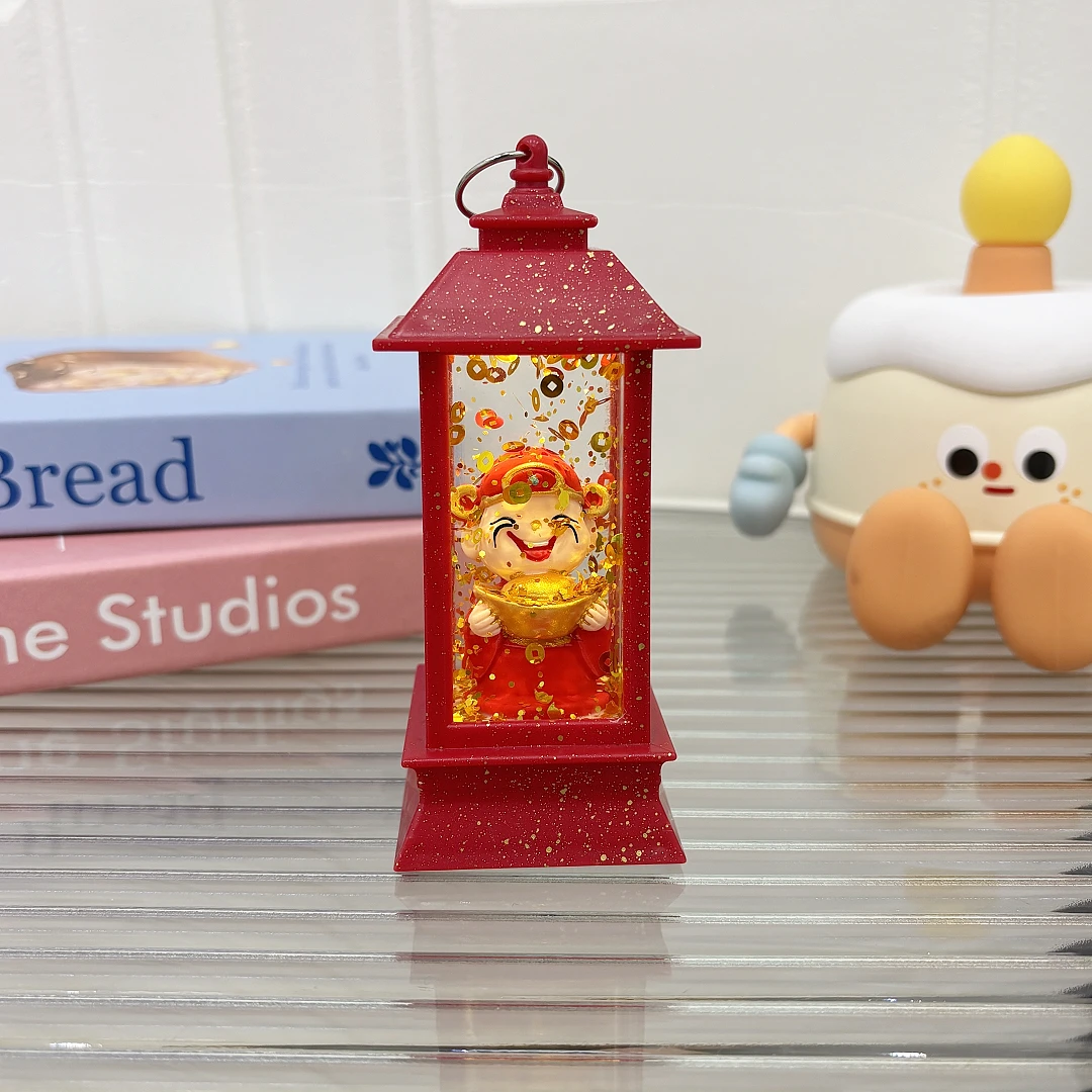 2025蛇年财神爷小夜灯发光创意复古摆件氛围小夜灯送对象新年礼物