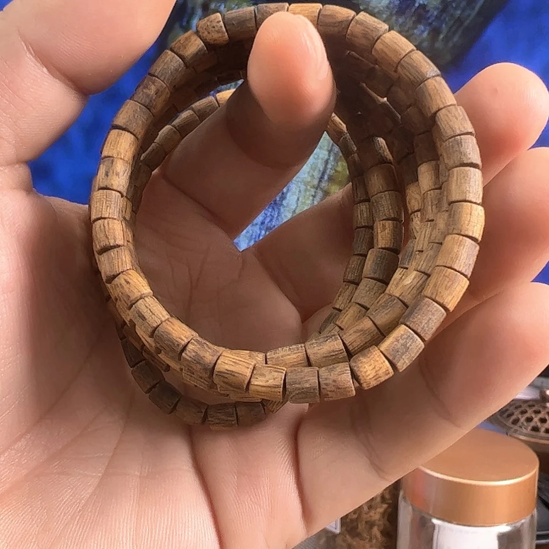 沉香手串5mm桶珠单圈多样性发一条