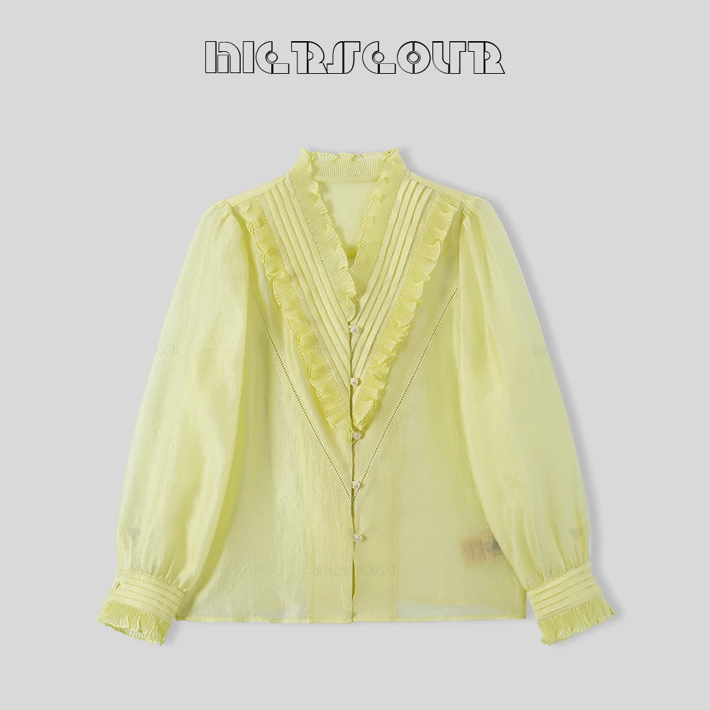 新款温柔风气质衬衫上衣599132