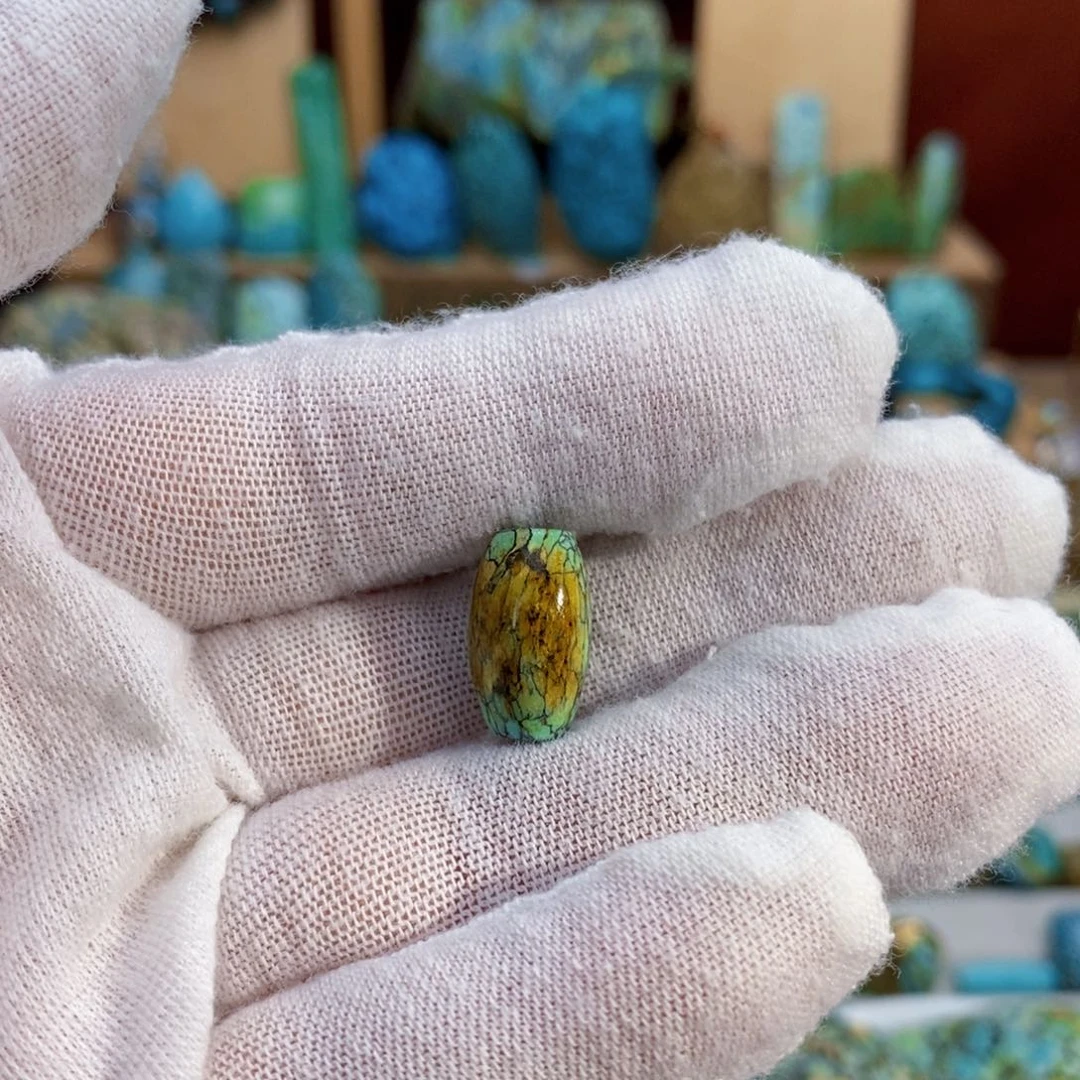 定制绿松石炫彩桶珠