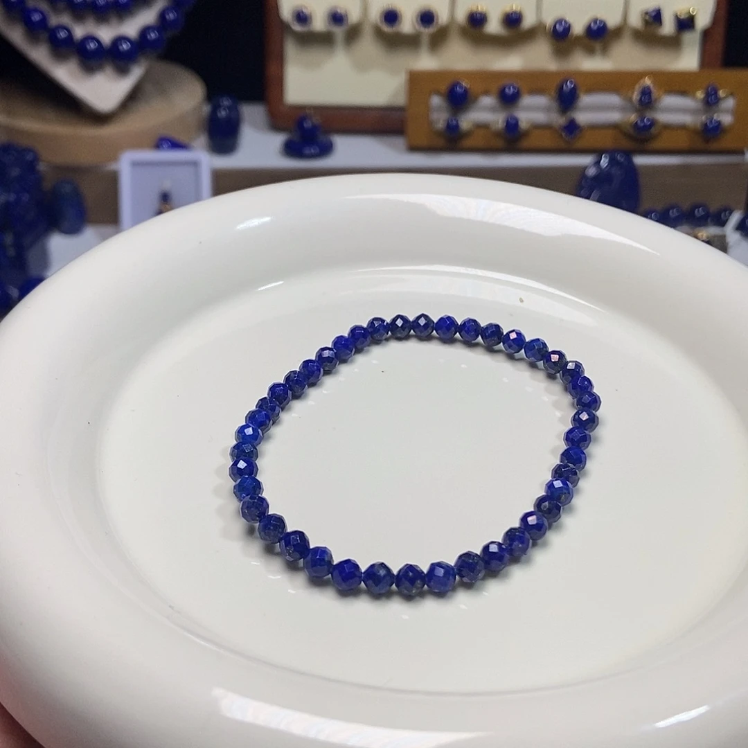 青金石未镶嵌双11 福利 切面手串 4mm+