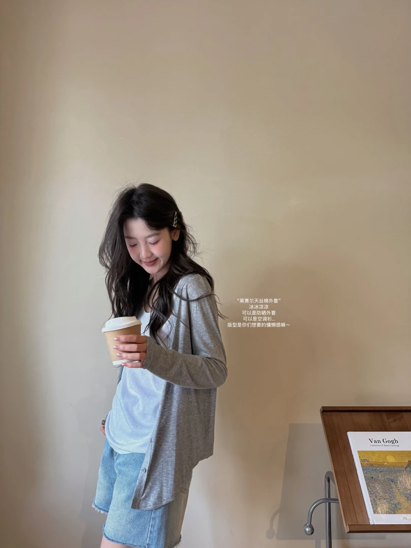 闵笑一【清雾】夏季上新温柔显瘦气质甜美设计感休闲套装丨P851