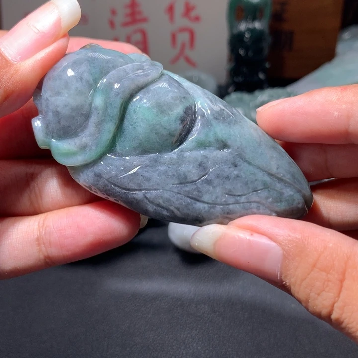 翡翠未镶嵌颈饰保真天然a货翡翠