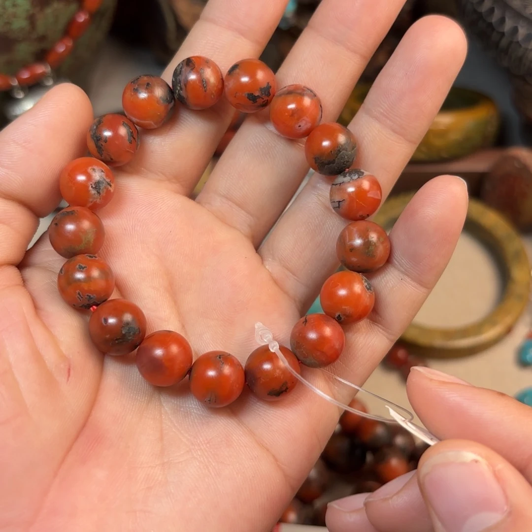 南红玛瑙手链未镶嵌