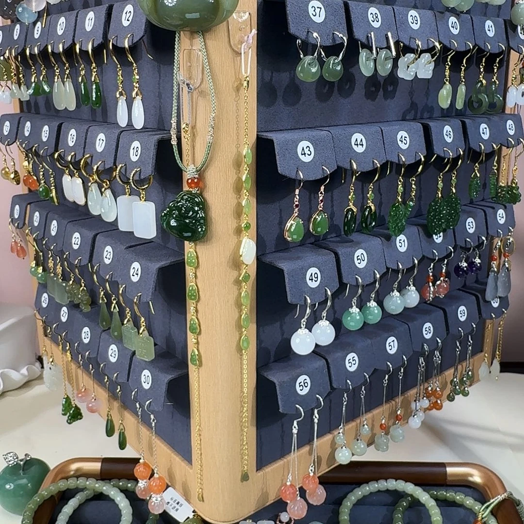 .***～和田玉（碧玉）银S925镶嵌颈饰