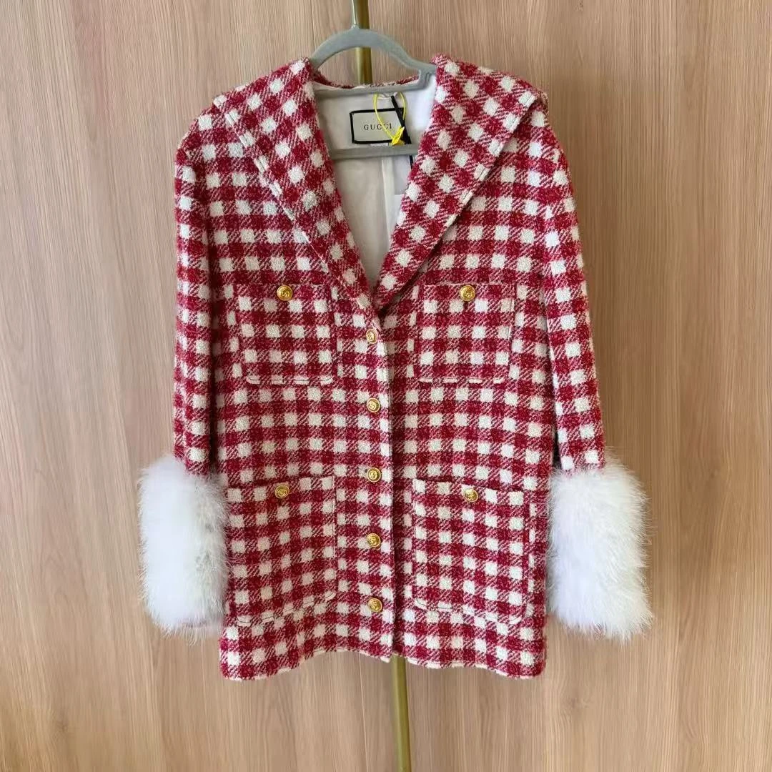 95新 GUCCI/古驰 su/中长款大衣外套/38634053/代卖服务