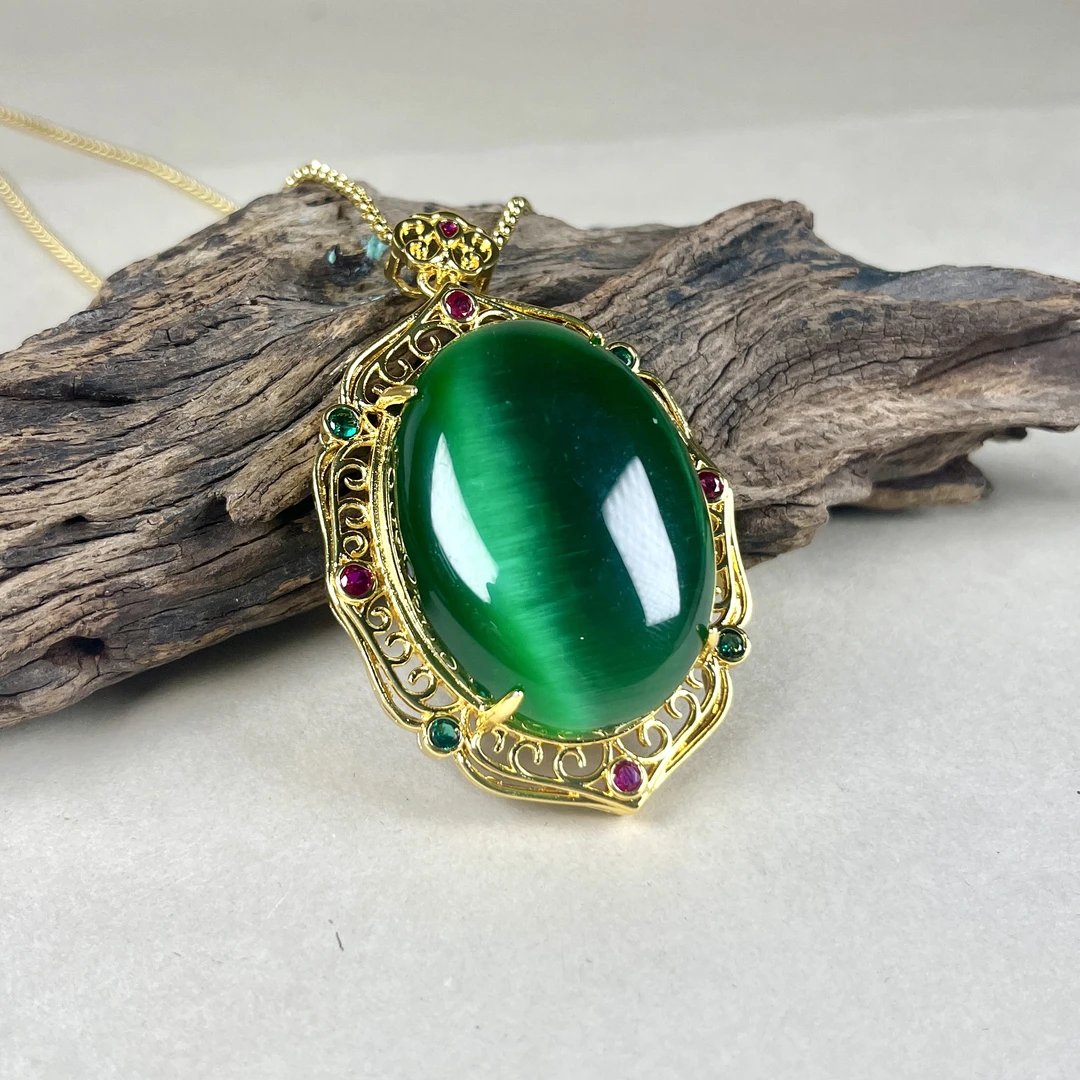 【小天总专属】S051 轻奢猫眼吊坠 多样性发其一