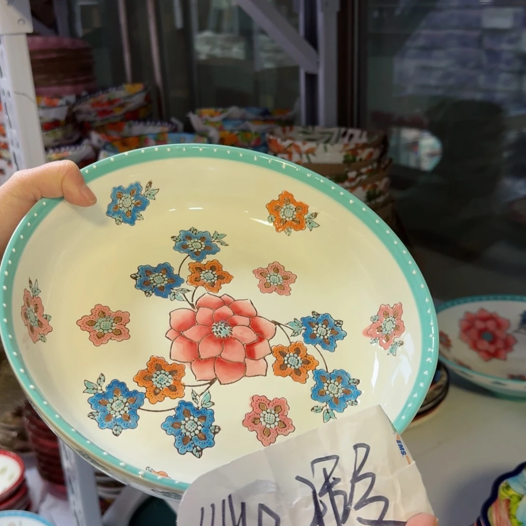瓷片10英寸深盘一只微瑕看图