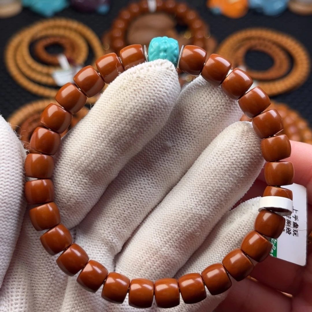 吊坠橄榄核8.1mm橄榄核尖直切单圈