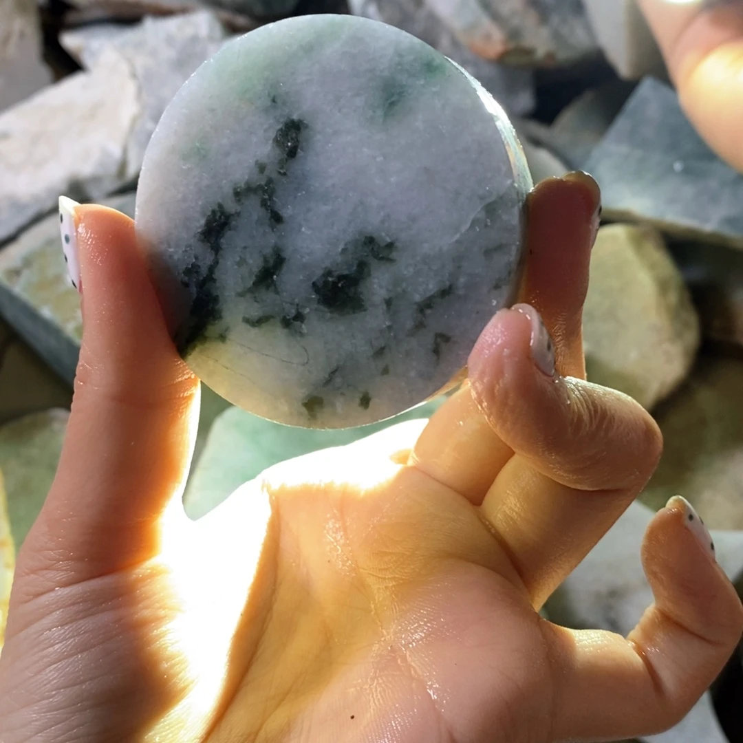 颈饰未镶嵌翡翠天然翡翠