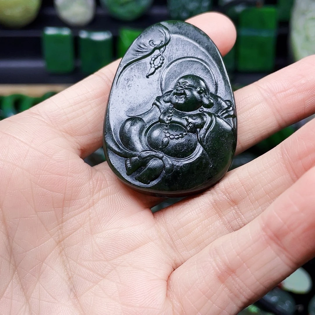 和田玉未镶嵌挂件