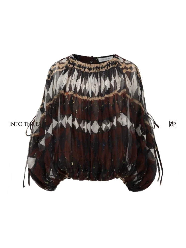 【娇娇推荐】Into The East真丝几何抽绳上衣