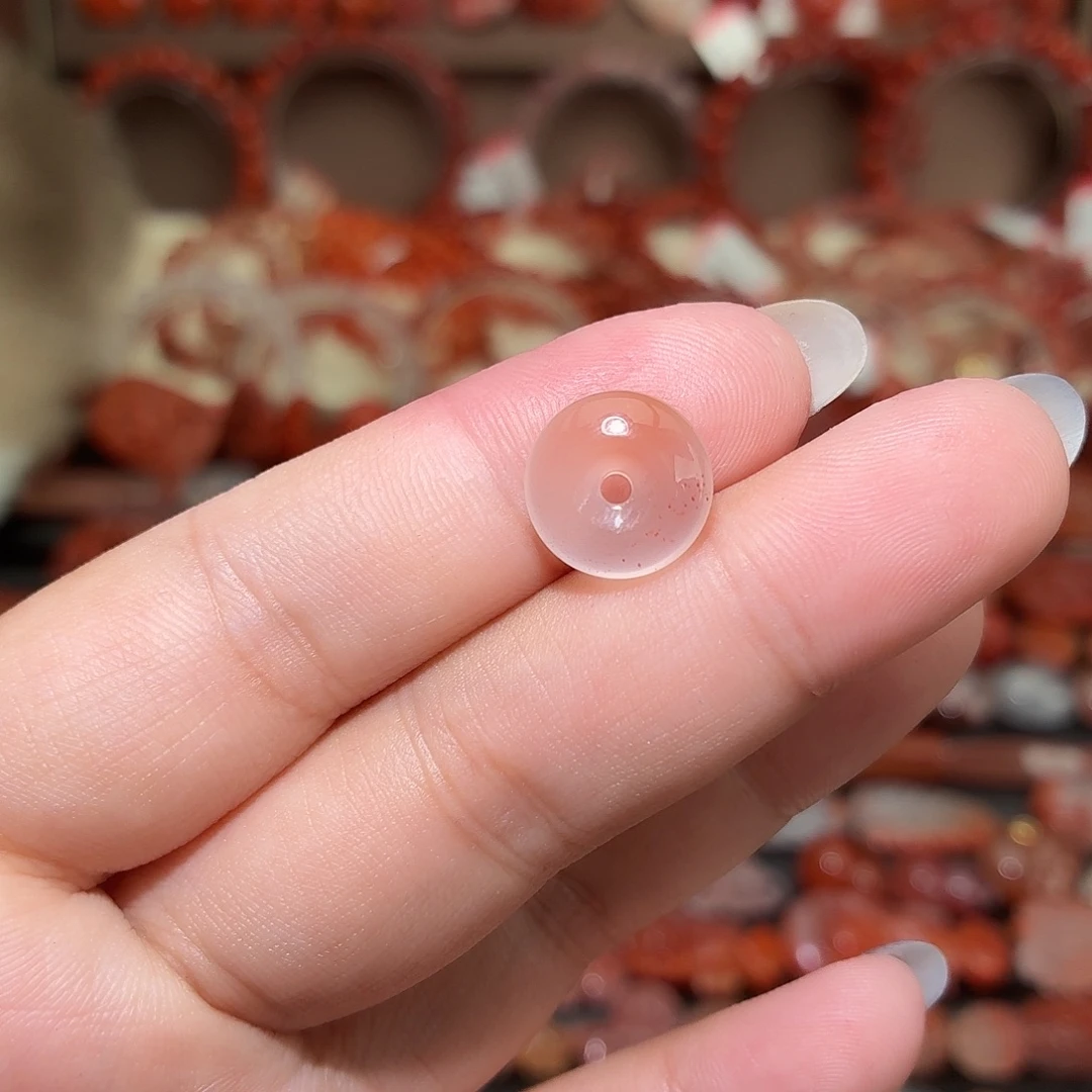 南红玛瑙未镶嵌颈饰小平安扣