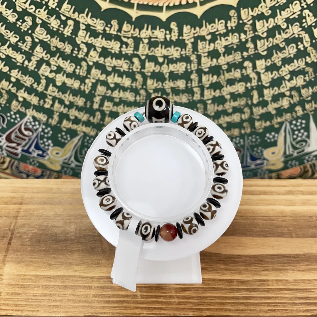 【贰】天地三眼玛瑙手串