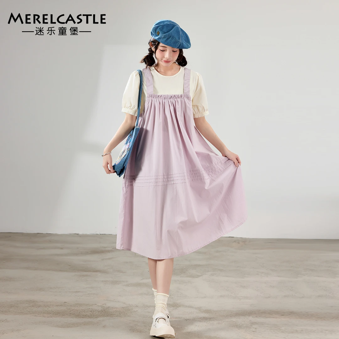 C4951女童假两件连衣裙