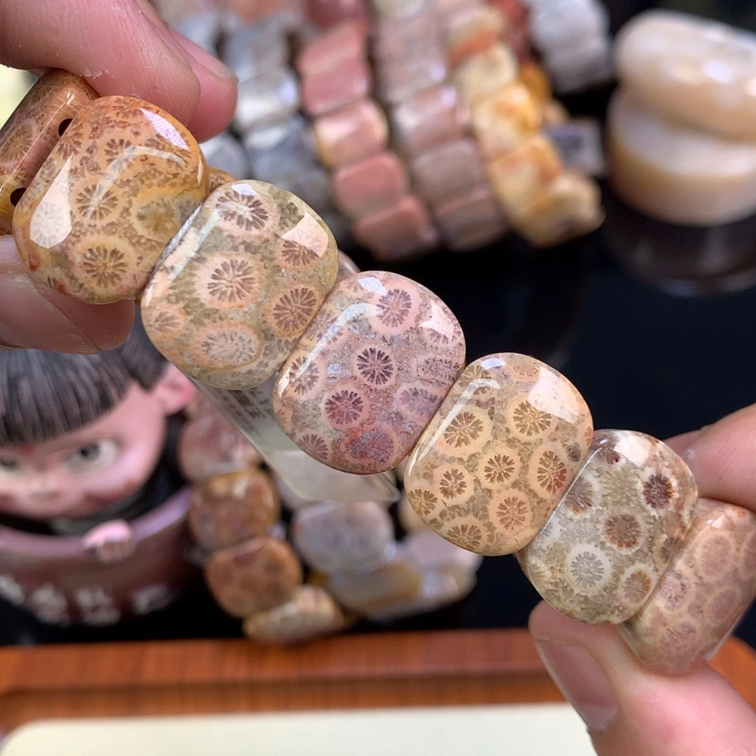 【闪购商品】颈饰未镶嵌硅化珊瑚（珊瑚玉）8号彩柠檬