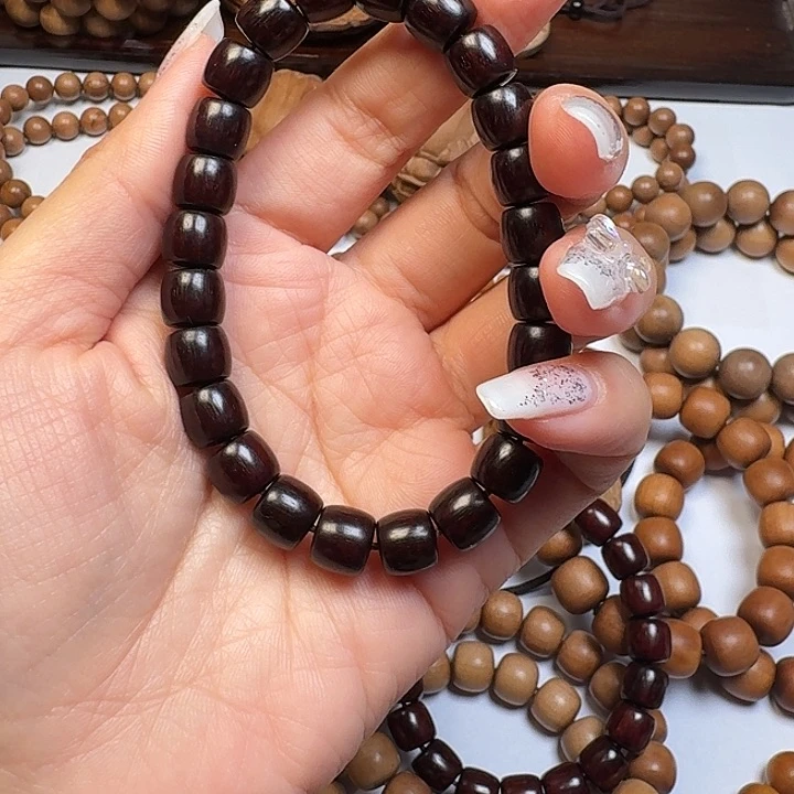 檀香紫檀（小叶紫檀）手串/手链小叶紫檀单圈8×9老型珠