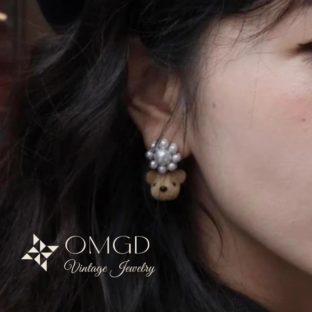 铜合金合成锆石耳饰 【D1169】耳钉 X5轻奢时尚设计款-XXE