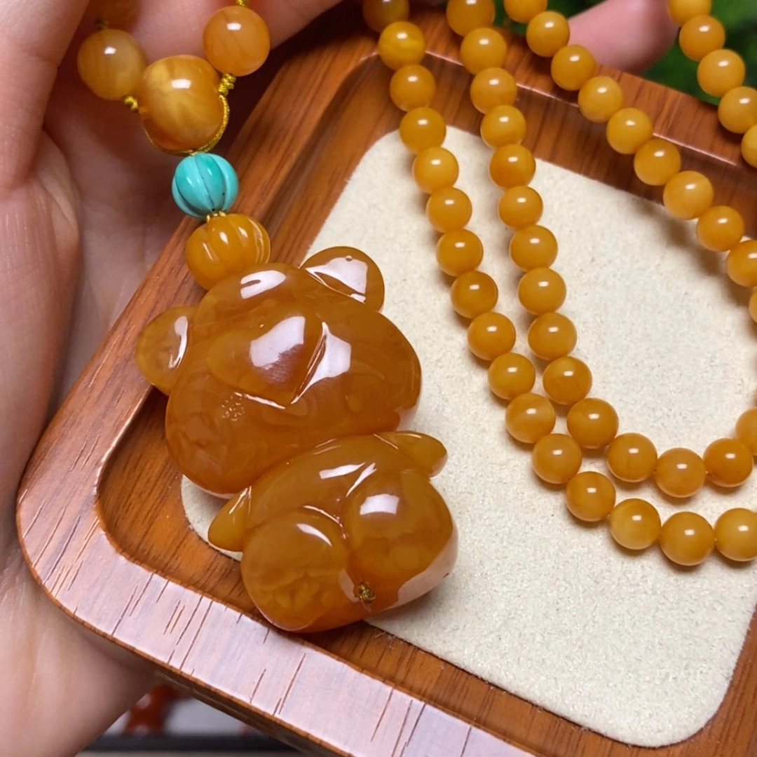 【闪购商品】蜜蜡颈饰未镶嵌项链