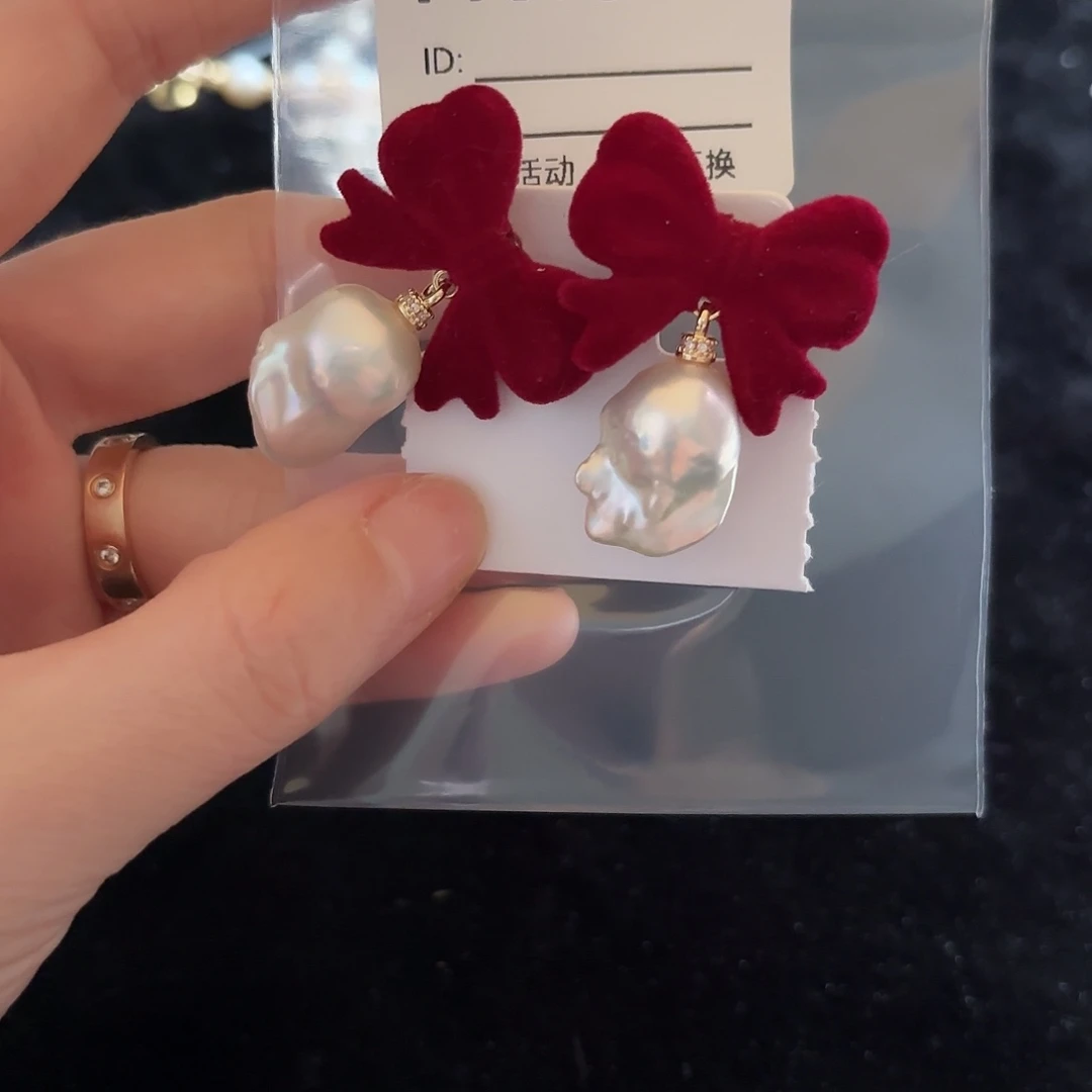 淡水珍珠耳饰未镶嵌