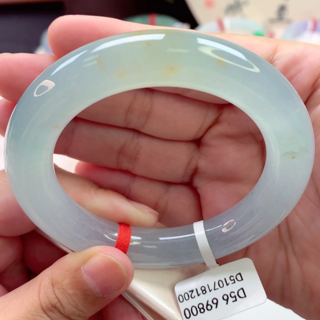 未镶嵌手镯翡翠洒金桂花糕8号11