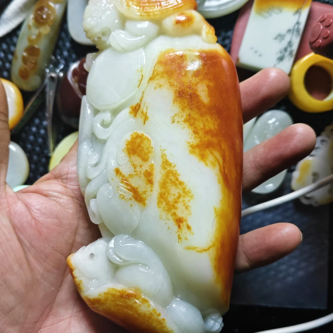 特色手工艺手工雕刻龙龟