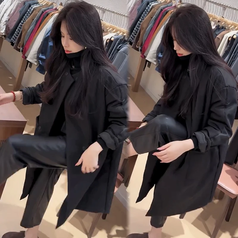 2025秋季新款时尚显瘦气质网红高档洋气女高级百搭宽松大码棉外套