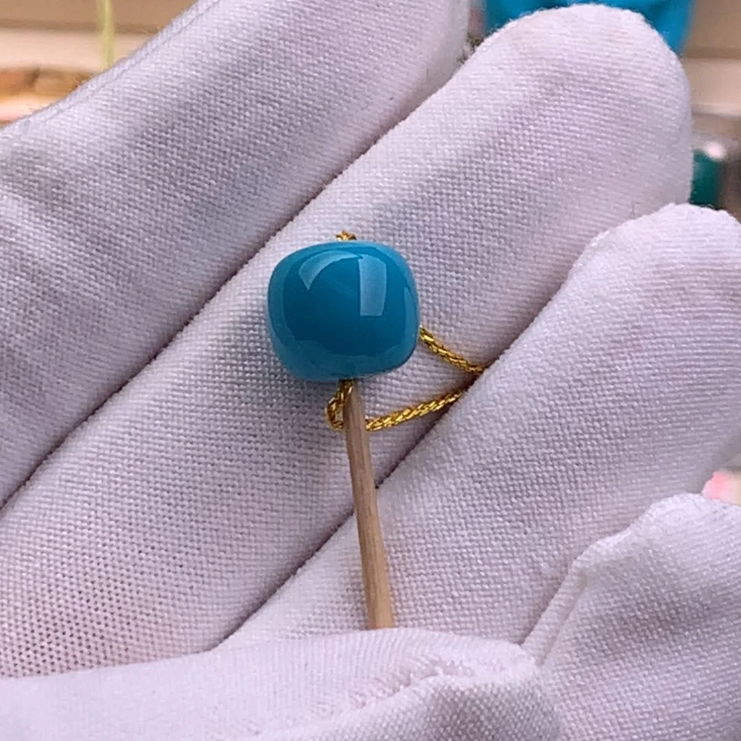 绿松石珠宝奇石未镶嵌水**伊9.8