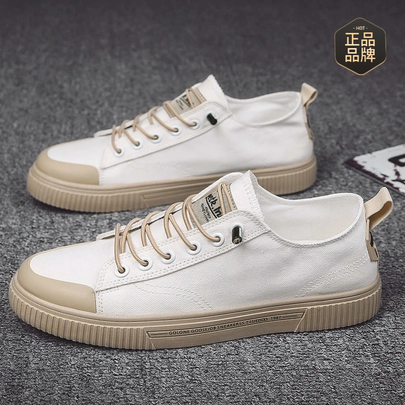 品质低帮帆布鞋透气男鞋潮鞋2025夏季新款鞋子百搭潮流板鞋韩版休